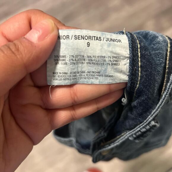 Vintage Micro Mini Denim LEI Ashley Lowrise Denim Booty Shorts Sz XS/S Micro Sho - Picture 5 of 5